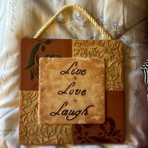 Live love laugh trivet